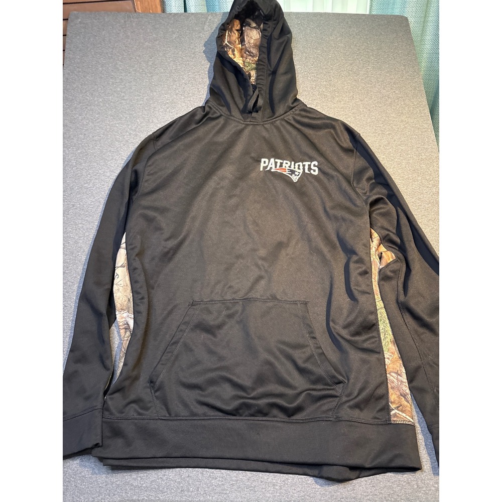 Dunbrooke New England Patriots Mens XXL Black Camo Performance Pullover Hoodie